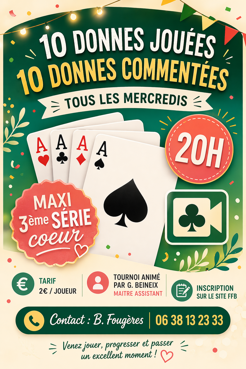 Tournoi Débutants sur Realbridge