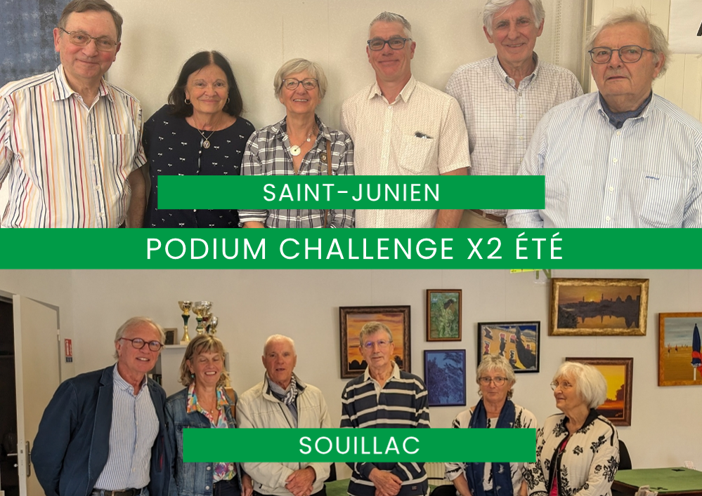 Finale de comité du Challenge x 2 été à Saint-Junien et Souillac