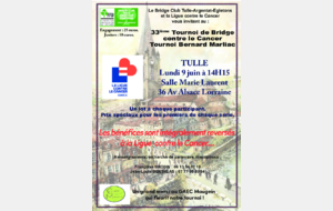 33ème Tournoi &quot;Bernard Marliac&quot; contre le cancer à TULLE