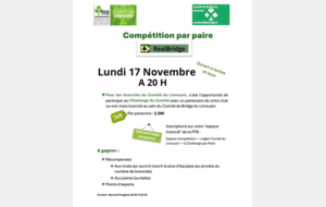 Challenge E-Bridge par paire du Comité 2025/2026