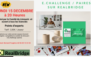 Challenge E-Bridge par paire du Comité 2025/2026