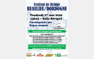 Festival de Bridge à Beaulieu sur Dordogne