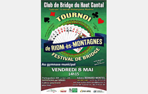 Festival de Bridge du 8 Mai à Rioms-es-Montagne
