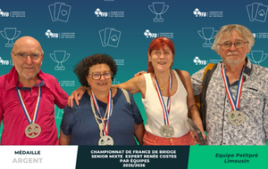 Equipe PETITPRE, vice-championne de France Senior mixte X quatre Expert