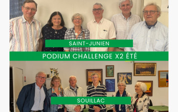 Finale de comité du Challenge x 2 été à Saint-Junien et Souillac