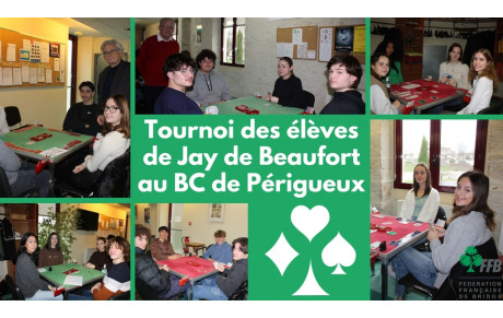 Les élèves de Jay de Beaufort au BC de Périgueux