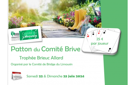 Patton du Comité &quot;Trophée Brieuc Allard&quot; à Brive