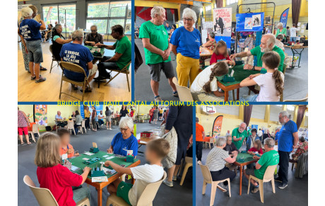 Le Bridge Club du Haut Cantal au forum des associations de Riom es Montagnes